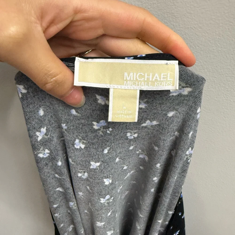Michael Kors Black Floral Top‎